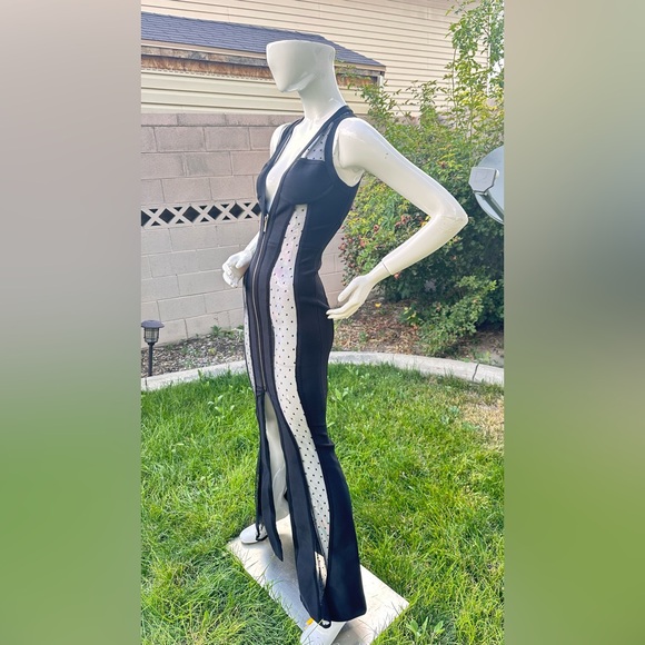 House of CB Black Plunge Sleeveless Bodycon Dress - Picture 7 of 13